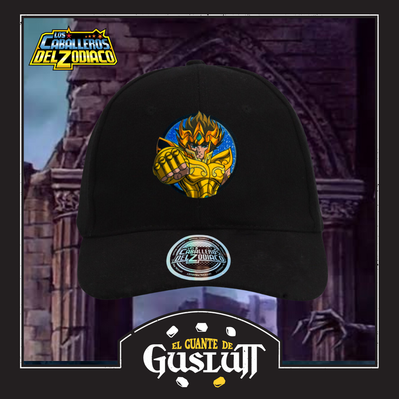 Gorra Saint Seiya “Leo Aioria” Negra