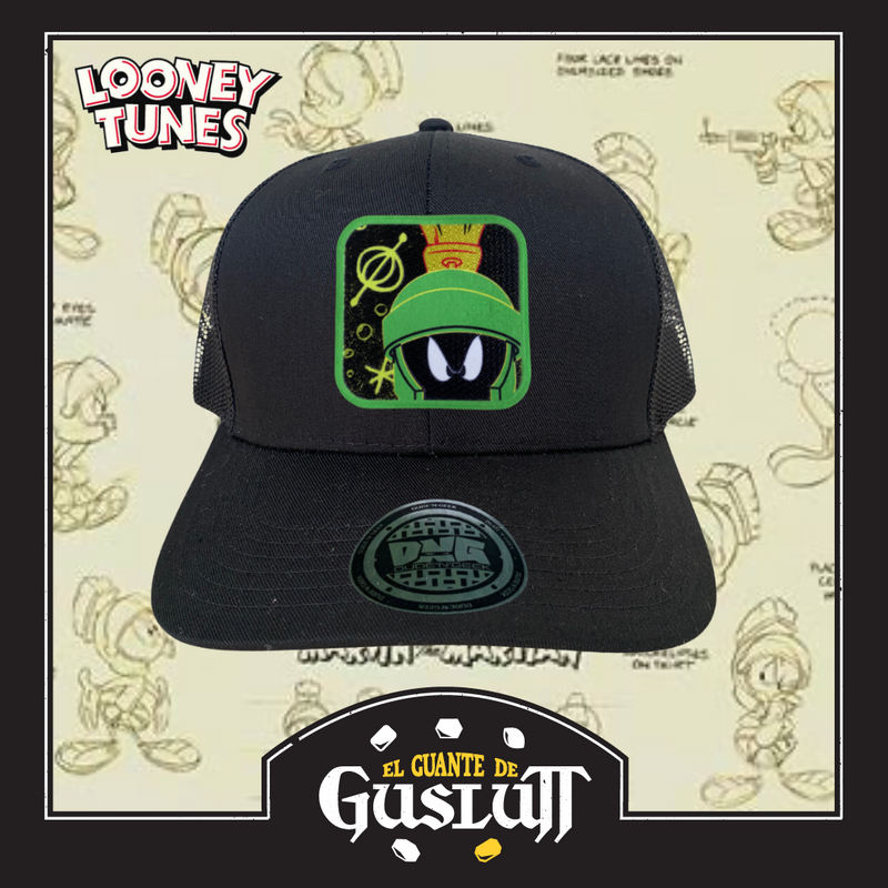 Gorra Looney Tunes “Marvin The Martian” Negra Premium Trucker