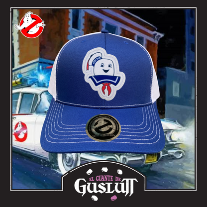 Gorra Ghostbusters “Stay Puft Marshmallow Man” Azul-Blanca Premium Trucker