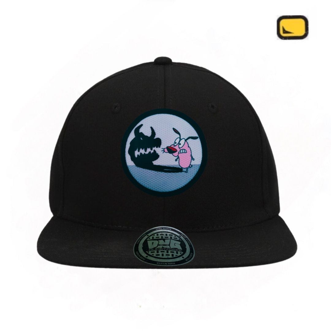 Gorra Cartoon Network Coraje el perro Cobarde “Scared Courage” Snapback Negra