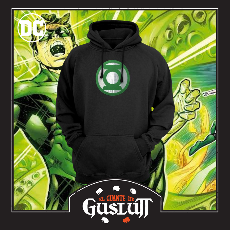 Hoodie DC Comics “Green Lantern Classic Logo” Negra