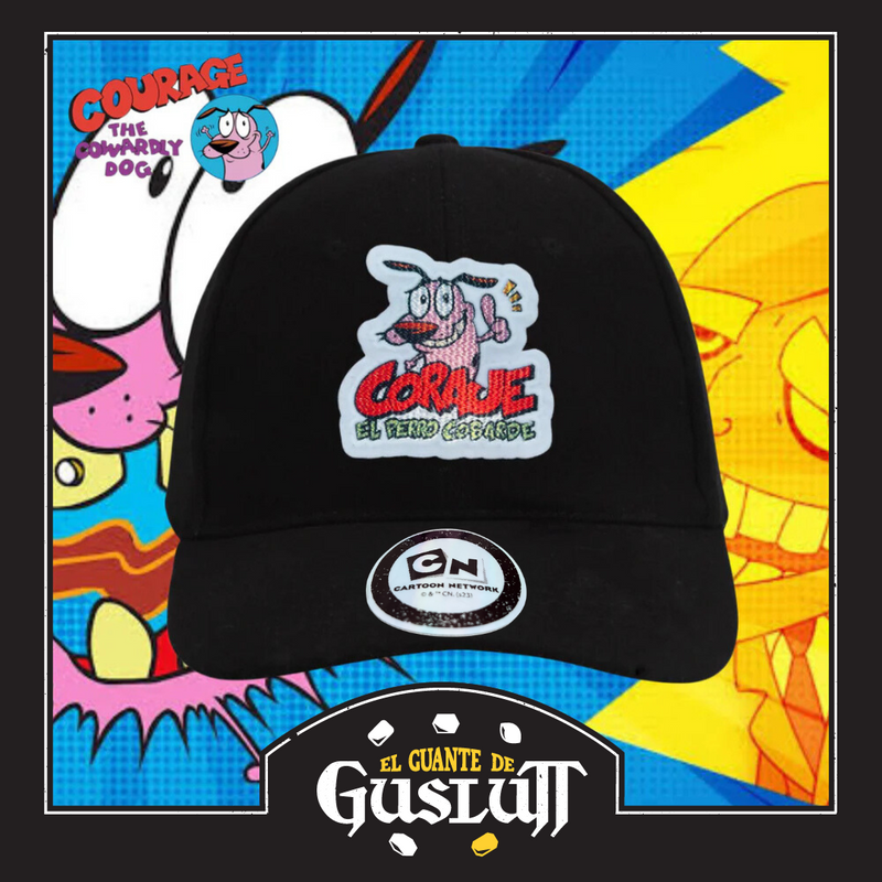 Gorra Cartoon Network Coraje el perro Cobarde Logo Negra