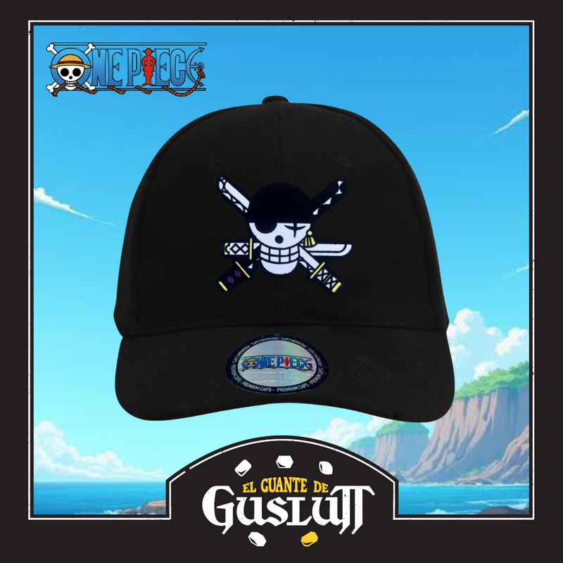 Gorra One Piece “Roronoa Zoro” Jolly Roger Negra