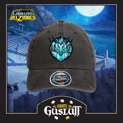 Gorra Saint Seiya “Shiryu Dragon” Gris Vintage