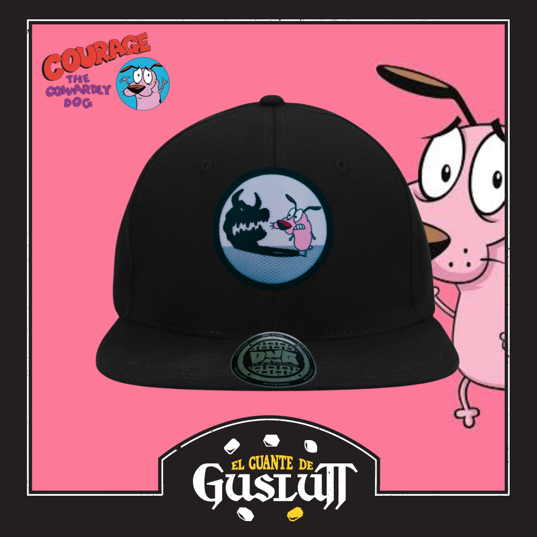 Gorra Cartoon Network Coraje el perro Cobarde “Scared Courage” Snapback Negra