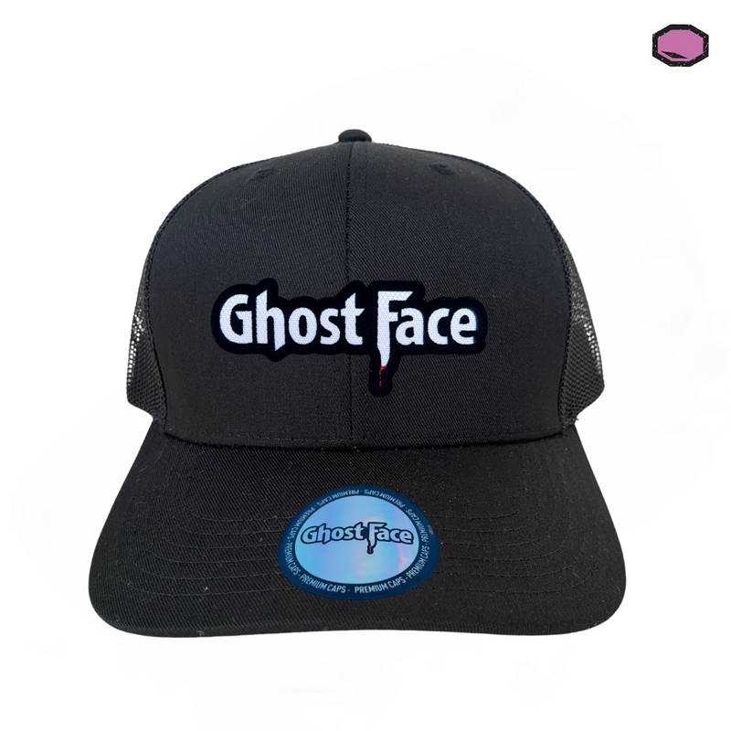 Gorra Scream “Ghostface Logo” Negra Premium Trucker