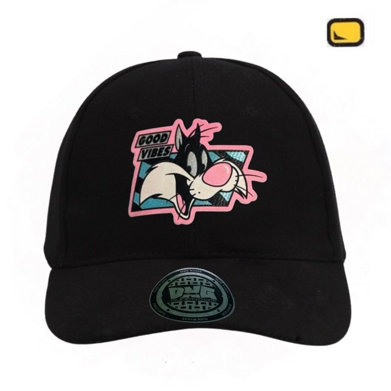 Gorra Looney Tunes “Sylvester Cat Good Vibes” Negra