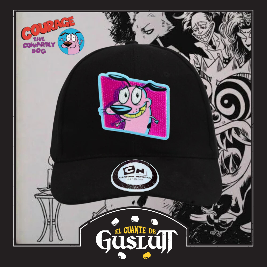 Gorra Cartoon Network Coraje el perro Cobarde “Smiling Courage” Negra