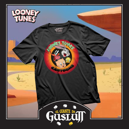 Playera Looney Tunes “Cartoons” Negra