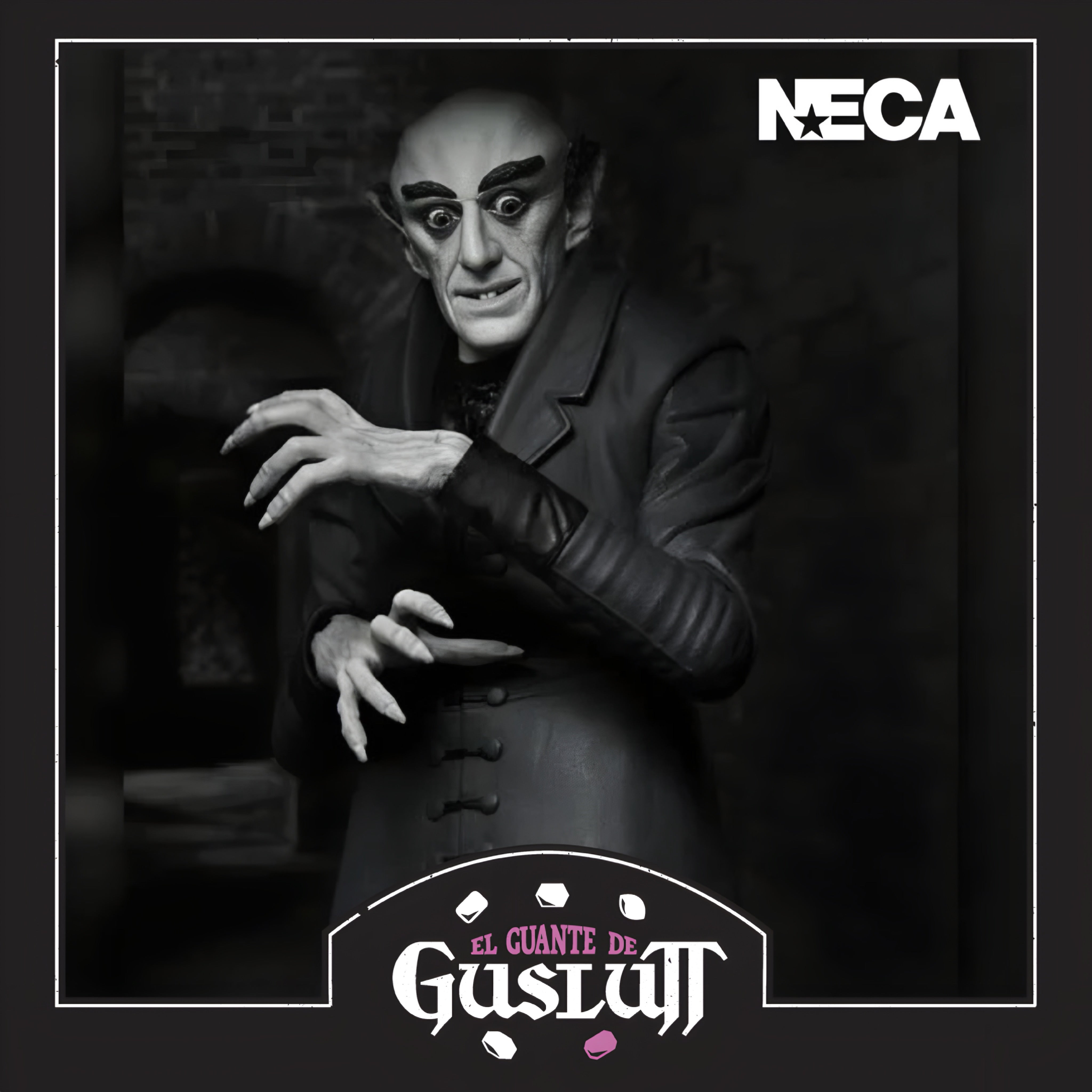 NECA Nosferatu Count Orlok Black & White Version