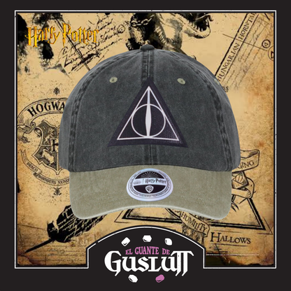 Gorra Harry Potter “Deathly Hallows” Gris Beige-Vintage