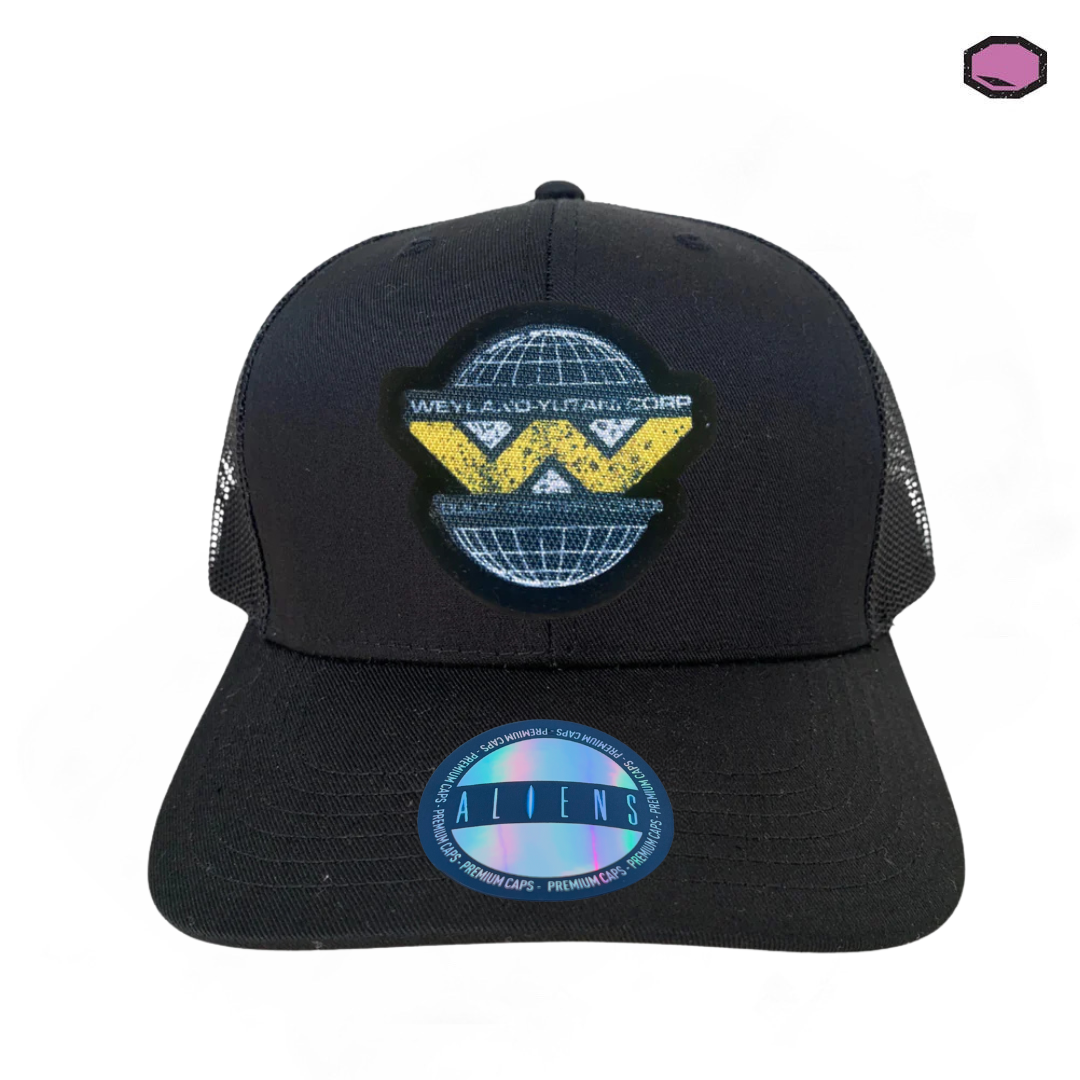 Gorra Aliens “Weyland-Yutani” Logo Negra Premium Trucker