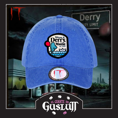 Gorra IT “Welcome to Derry” Azul Royal Vintage