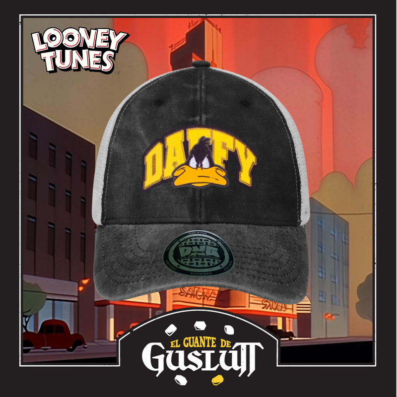 Gorra Looney Tunes “Daffy Duck” Gris-Blanca Trucker