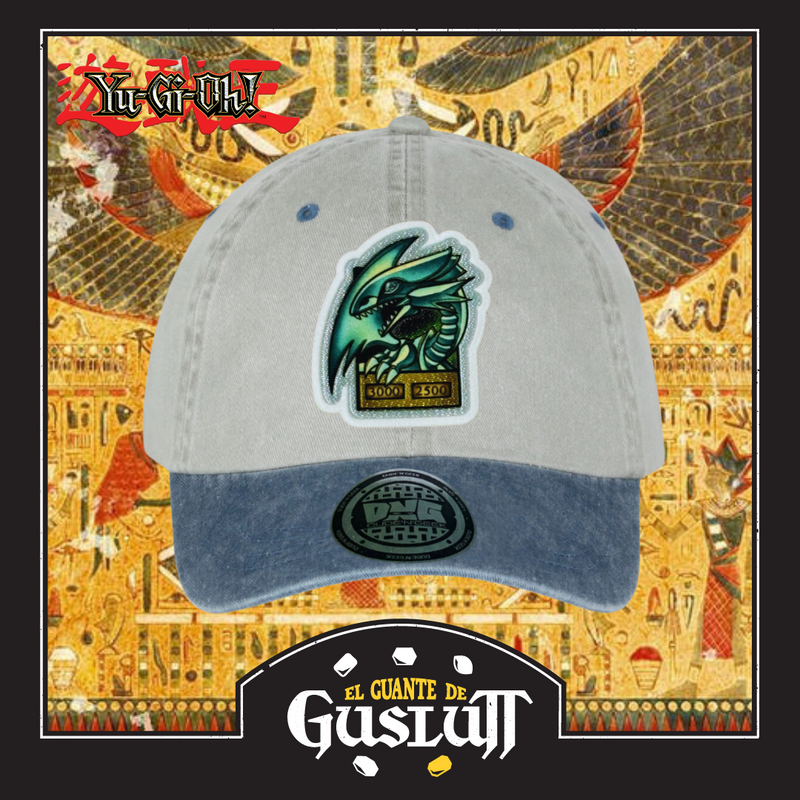 Gorra Yu-Gi-Oh! “Blue Eyes White Dragon” Beige-Azul Vintage