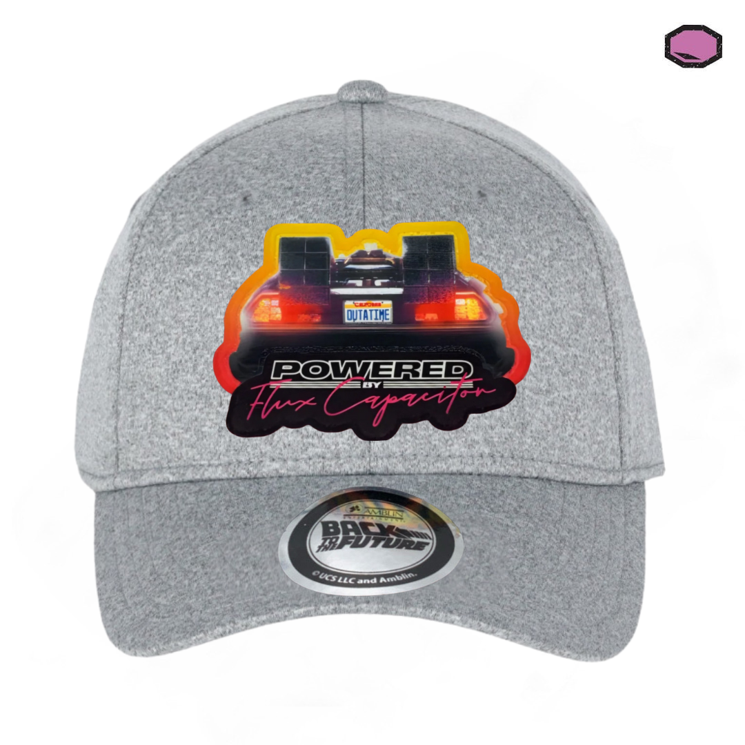 Gorra Back to the Future “Delorean Time Machine” Gris Jaspe