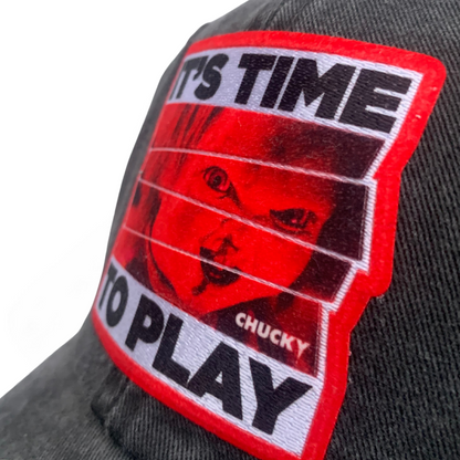 Gorra Chucky “It’s Time to Play” Gris Vintage