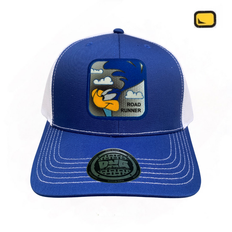 Gorra Looney Tunes “Beep-Beep Road Runner” Azul-Blanca Premium Trucker