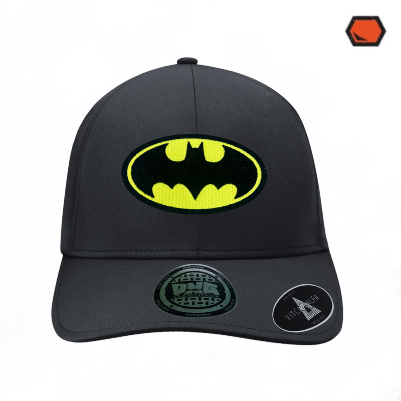 Gorra DC Comics Batman “Classic Logo” Alpha Negra Premium Flex Fit