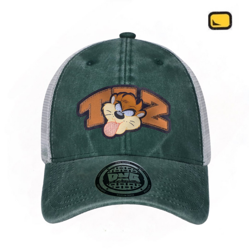 Gorra Looney Tunes “Taz” Verde-Blanca Trucker