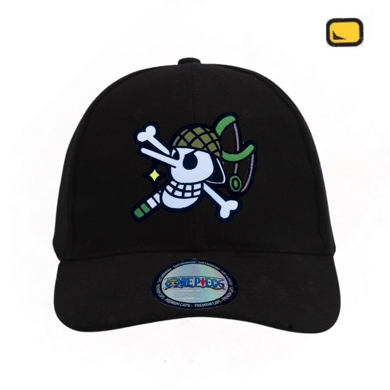 Gorra One Piece “Usopp Jolly Roger” Negra