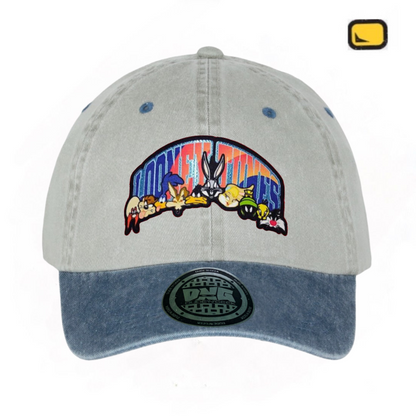 Gorra Looney Tunes “That’s all folks” Beige-Azul Vintage