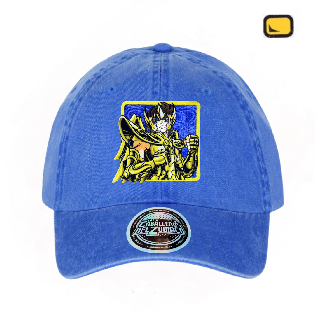 Gorra Saint Seiya “Aiolos of Saggitarius” Azul Royal Vintage