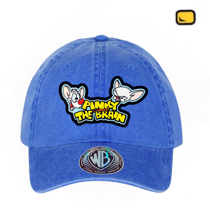 Gorra Animaniacs “Pinky and the Brain Logo” Azul Royal Vintage