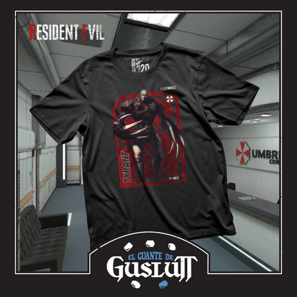 Playera Resident Evil 2 “Mr X Tyrant Reborn” Negra