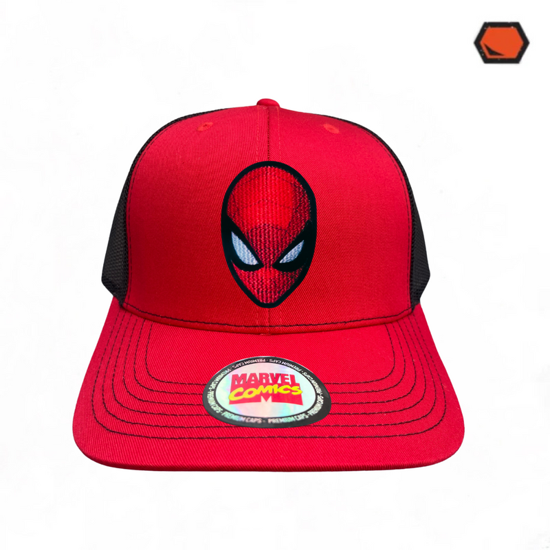 Gorra Spiderman “The Amazing Spiderman” Roja-Negra Premium Trucker