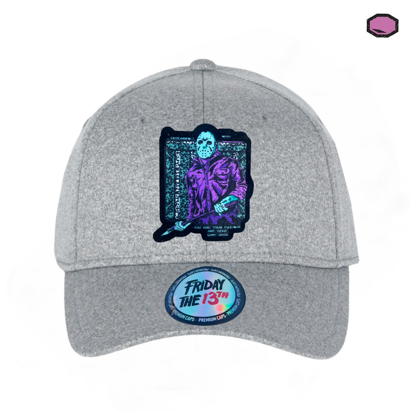 Gorra Friday the 13th “NES Videogame Game Over” Gris Jaspe