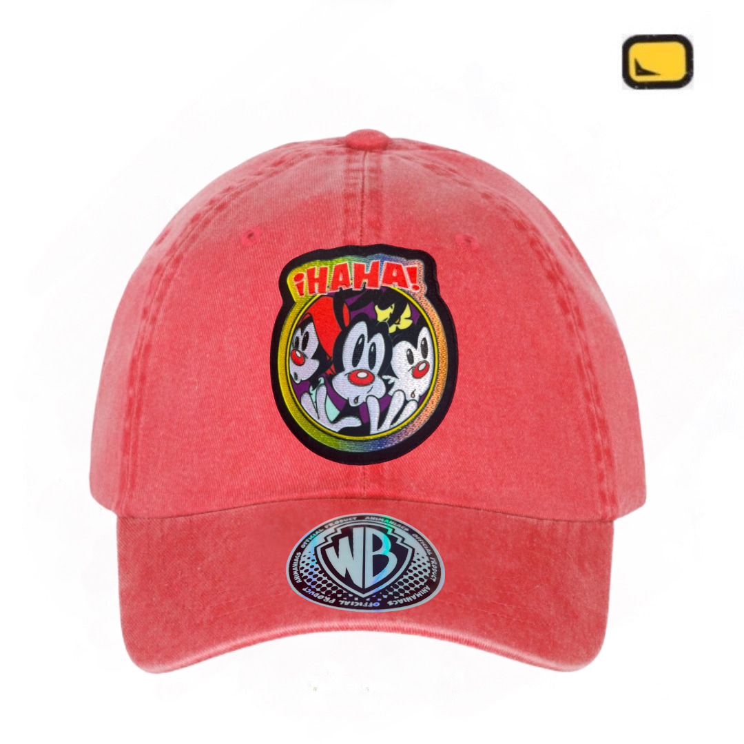 Gorra Animaniacs “Haha Team” Coral Vintage