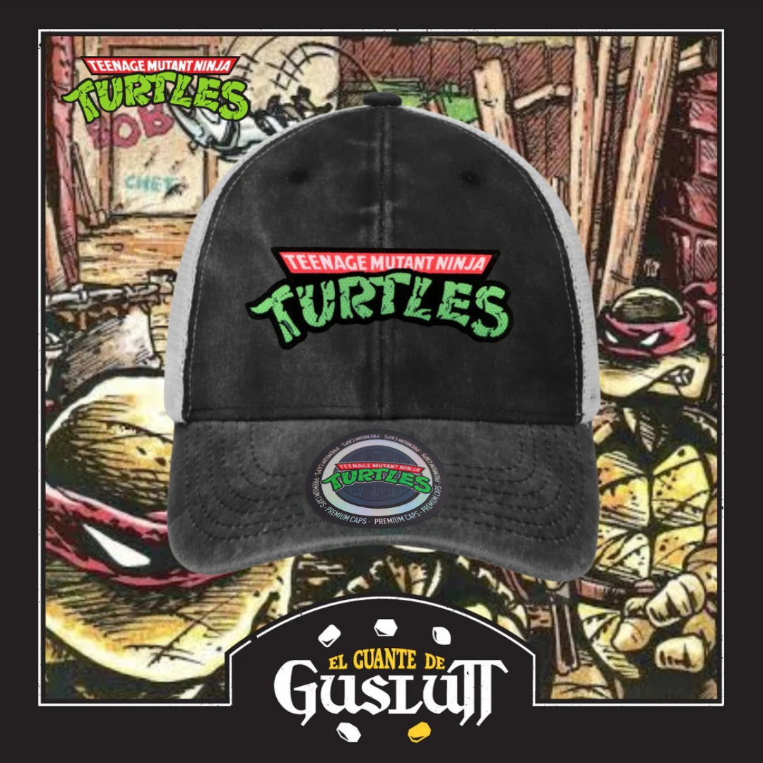 Gorra Tortugas Ninja TMNT “Classic Logo” Gris-Blanca Trucker