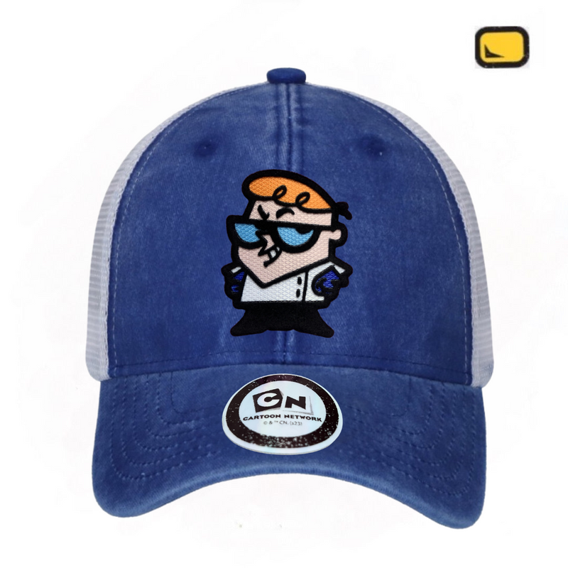 Gorra Cartoon Network Dexter’s Laboratory “Dexter” Azul Royal-Blanca Trucker