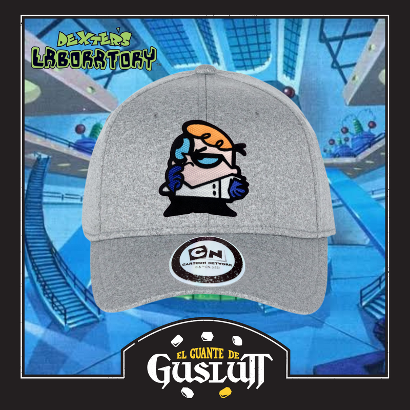 Gorra Cartoon Network Dexter’s Laboratory “Thinking Dexter” Gris Jaspe