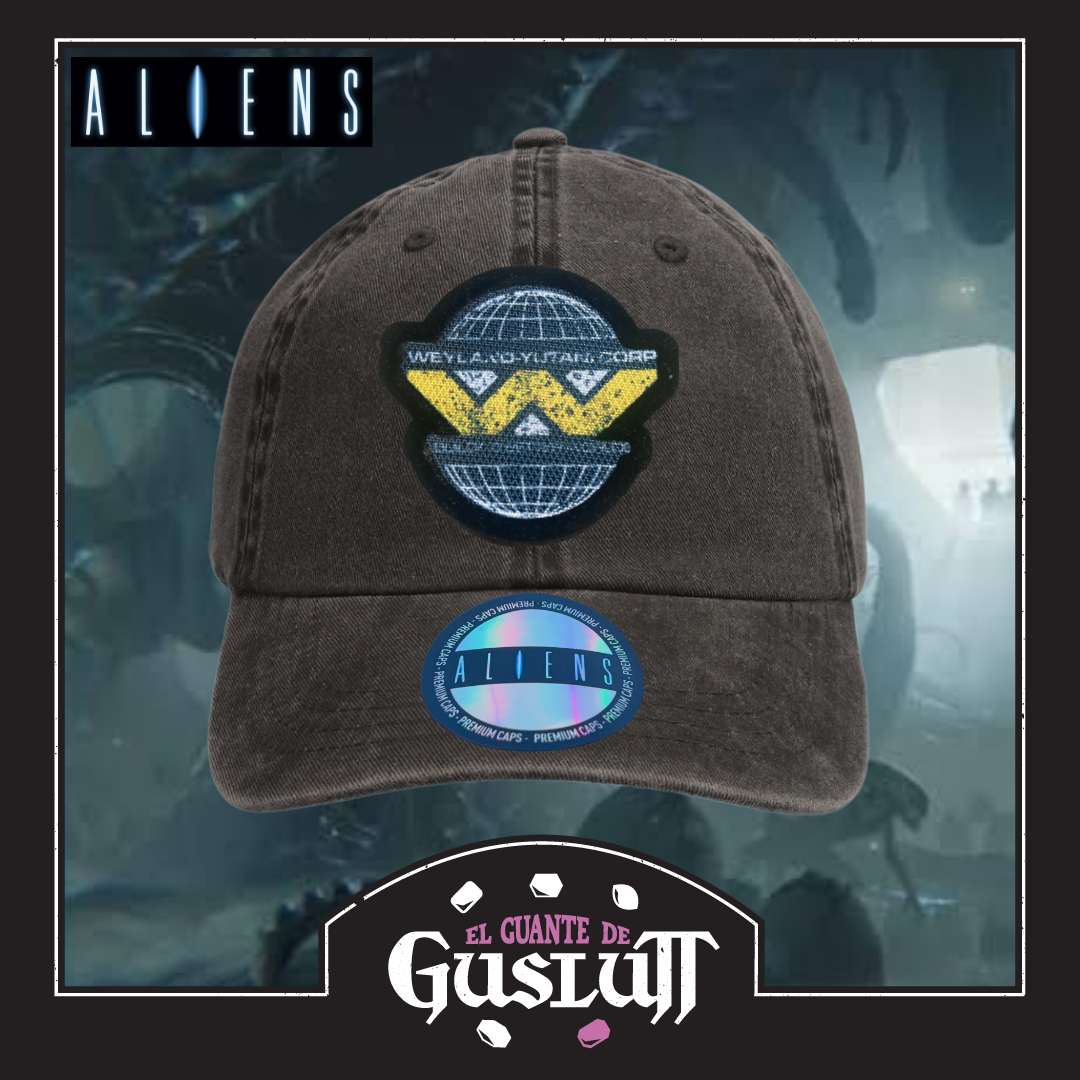 Gorra Aliens Weyland-Yutani Corp “Building Better Worlds” Logo Gris Vintage