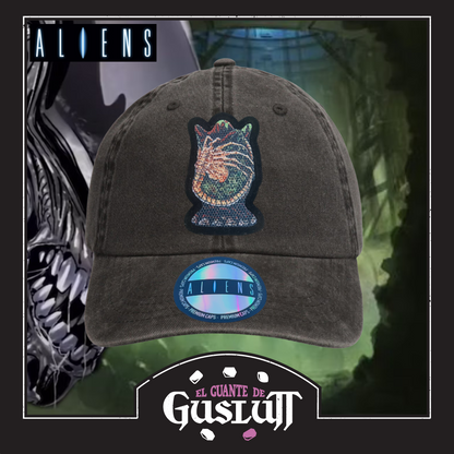 Gorra Aliens “Facehugger & Egg” Gris Vintage