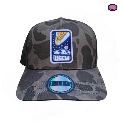 Gorra Aliens “USCM Corps” Camo Premium Trucker