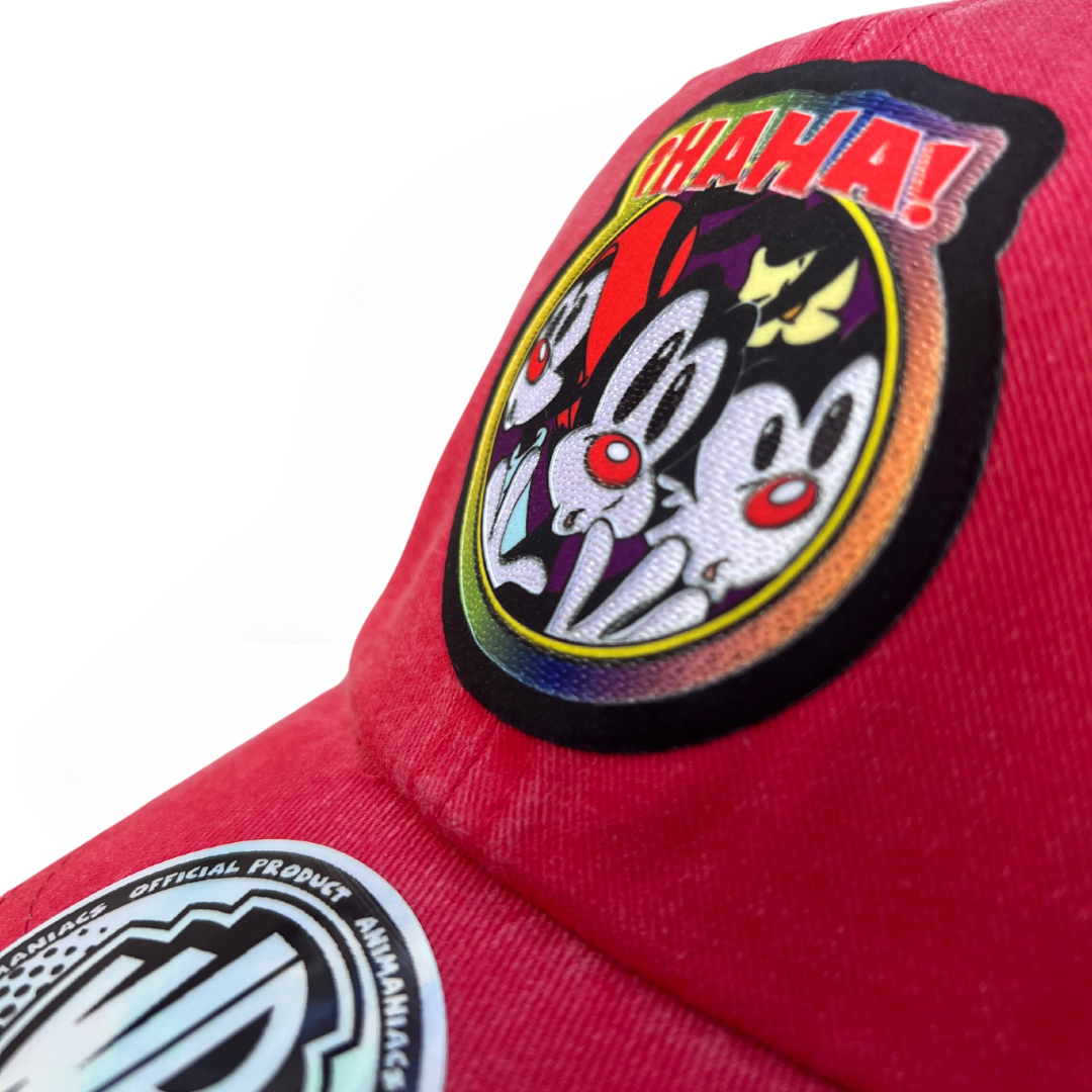 Gorra Animaniacs “Haha Team” Coral Vintage