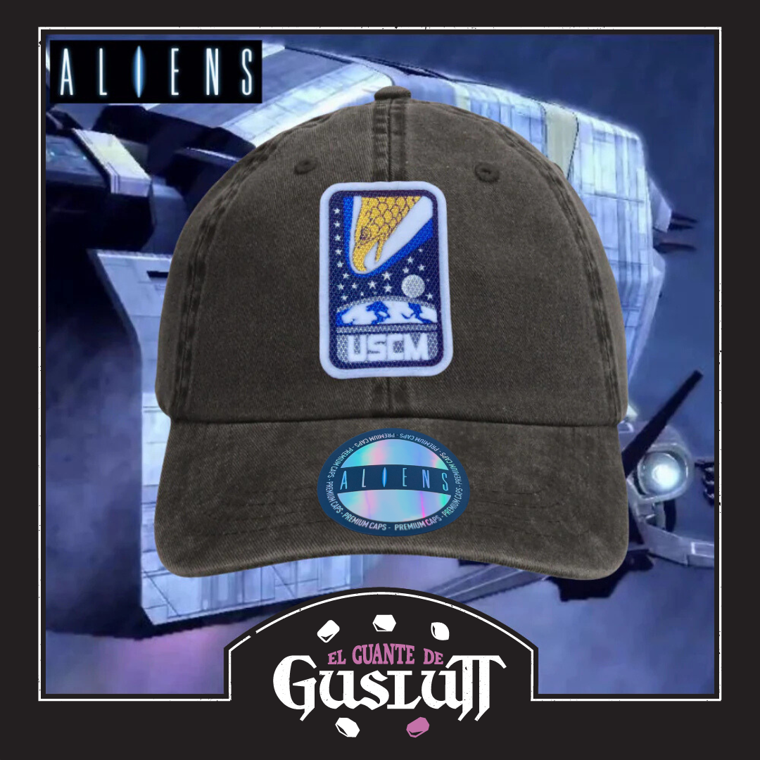 Gorra Aliens “USCM Corps” Gris Vintage