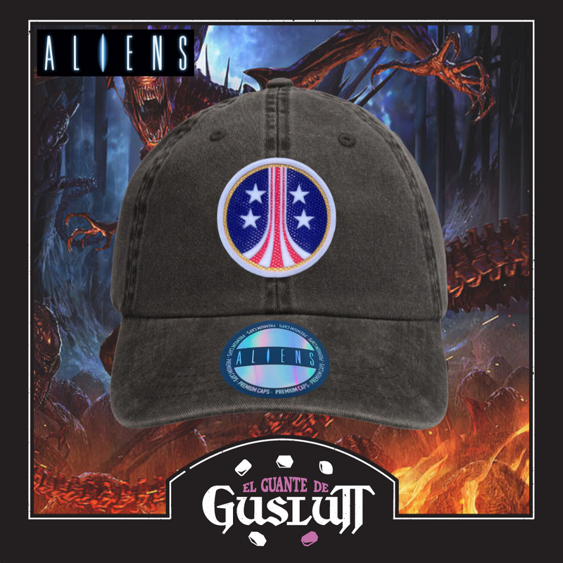 Gorra Aliens “USCM” Logo Gris Vintage