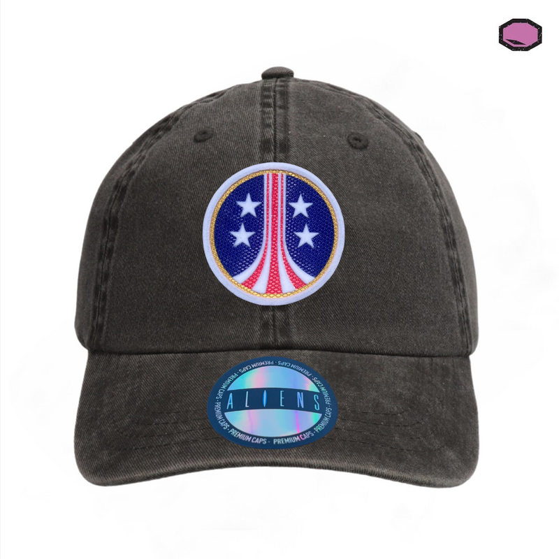 Gorra Aliens “USCM” Logo Gris Vintage