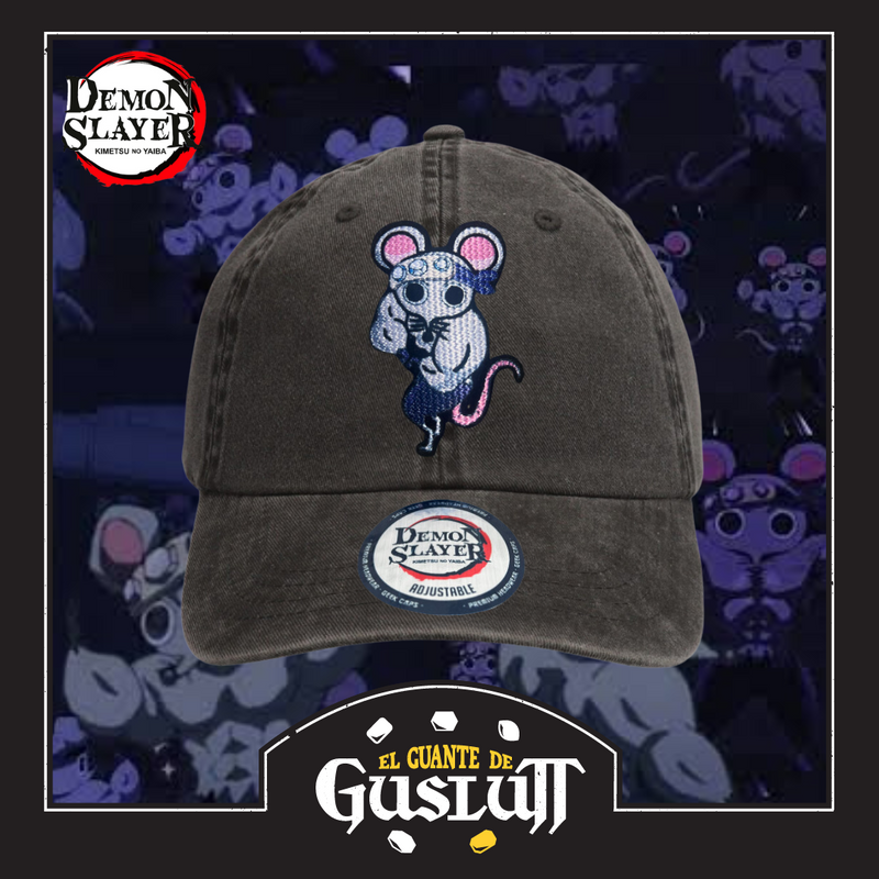 Gorra Demon Slayer: Kimetsu No Yaiba “Tengen’s Ninju Mouse” Gris Vintage