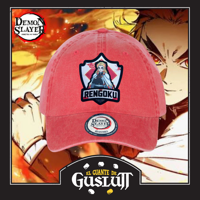 Gorra Demon Slayer: Kimetsu No Yaiba “Kyojuro Rengoku” Roja Vintage