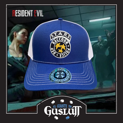 Gorra Resident Evil “S.T.A.R.S. Logo” Azul Premium Trucker