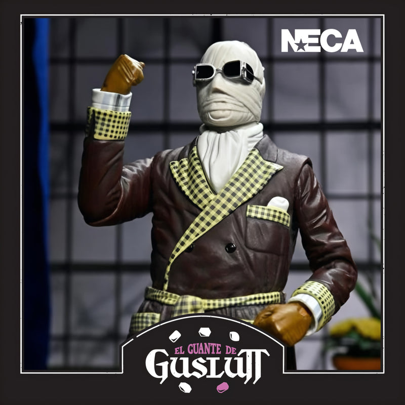 NECA Universal Monsters Ultimate Invisible Man “Kemp House” Full Color Version *Leer descripción