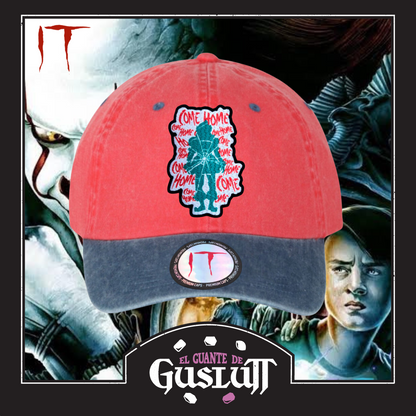 Gorra IT Pennywise “Time to float” Roja-Azul Vintage