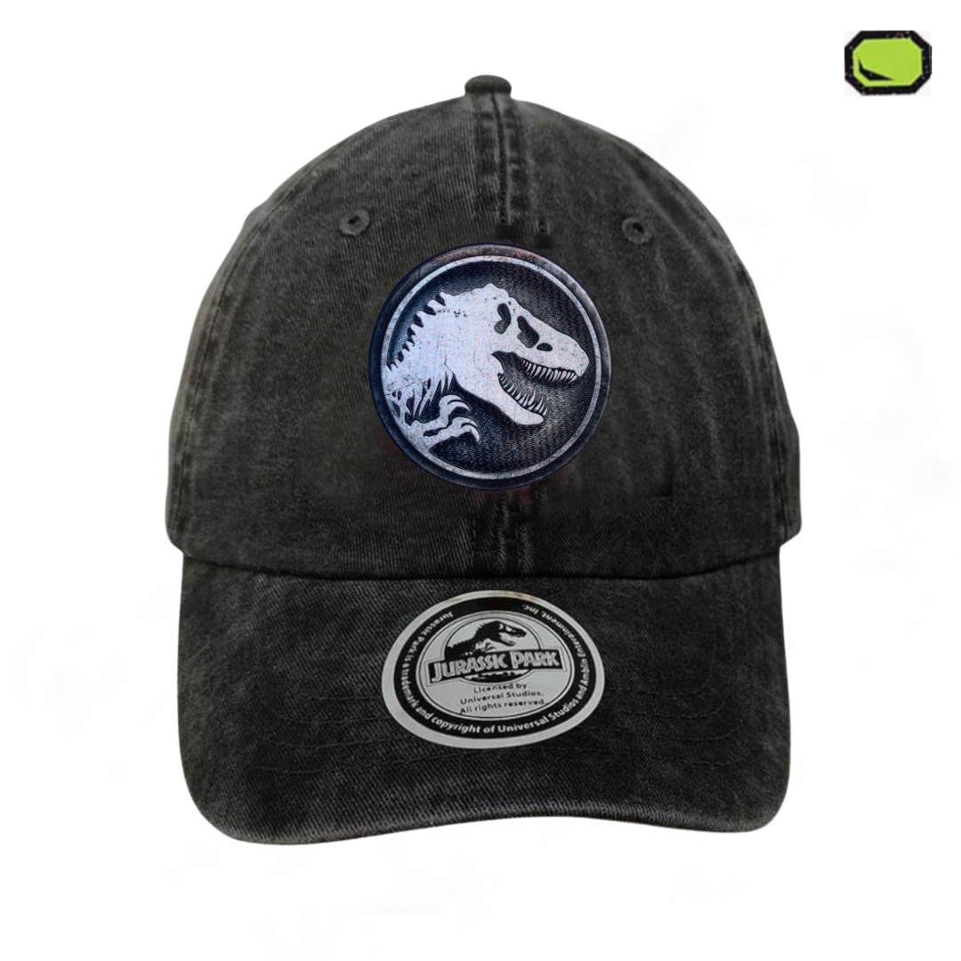 Gorra Jurassic Park Silver Logo Gris Vintage