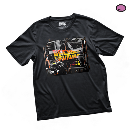 Playera Back to the Future “Time Travel” Negra