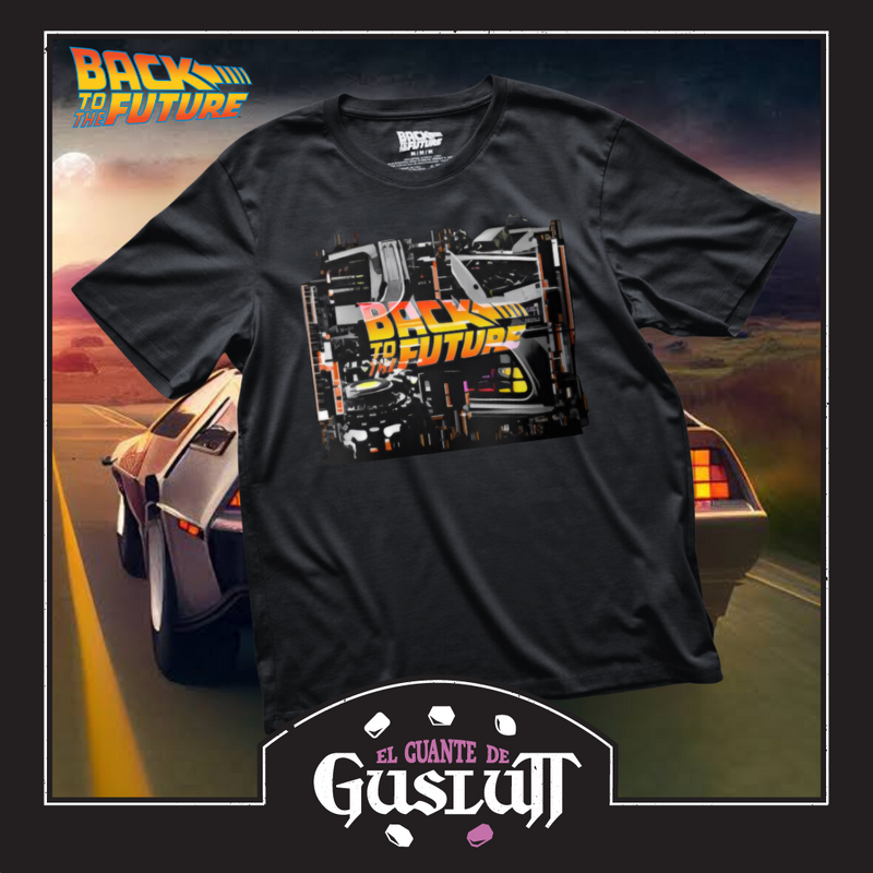 Playera Back to the Future “Time Travel” Negra